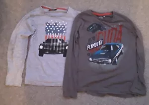 2 X Fast & Furious Kids Long Sleeve Tops "Plymouth" " Born For Speed" Age 12 - Picture 1 of 9