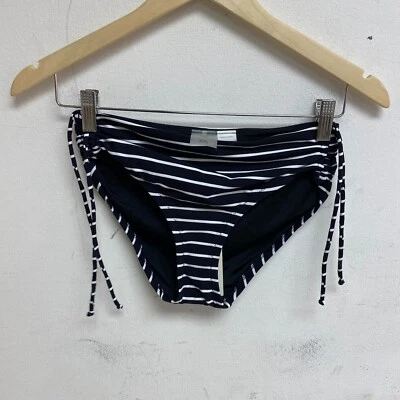 CALIA Women's Adjustable Rise Ruched Side Bottom Stripe Black WSA23402PRT - Image 1 of 4