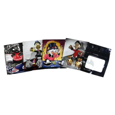 100 PCS Mini Holographic zipper bag Small Storage Pouch Food Storage Zipper Bags - Image 1 of 4