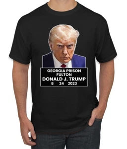 Camiseta oficial para hombre Trump Not Guilty Mugshot de Georgia - Imagen 1 de 19