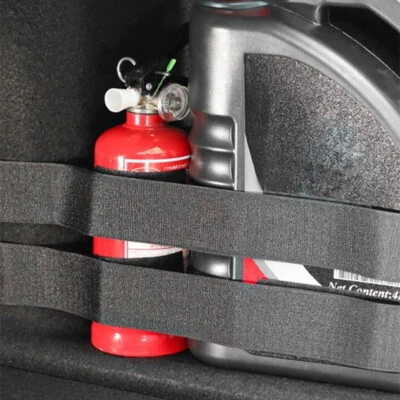 50cm Nylon Car Trunk Fixed Belt Fire Extinguisher Fixing Strap Black Accessories - image 1 of 4