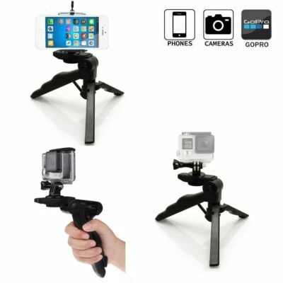 Pistolengriff Stativ Ständer Vlogging Griff für Gopro, Handy, iPhone, DSLR, Kamera - Bild 1 von 4