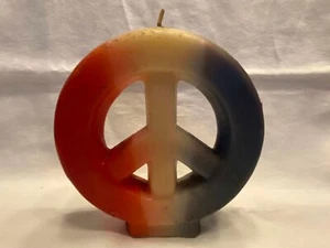 Rare Vintage 1960s 1970s Jack B. Nimble Peace Sign Candle - Unused - Picture 1 of 2