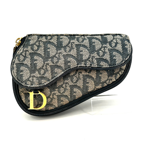 DIOR marsupio da sella borsa trotter tela marina dal Giappone autentico 0443