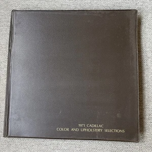 Cadillac 1971 selecciones de color y tapicería libro de opciones de vendedor de concesionario - Imagen 1 de 9