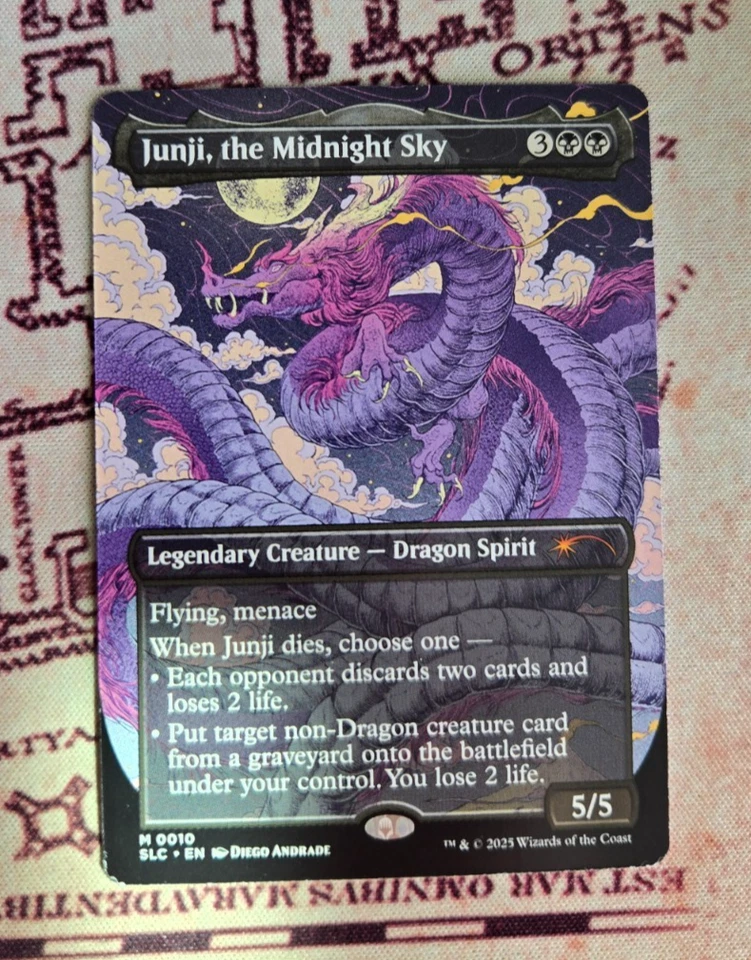 MTG Junji, the Midnight Sky Borderless Secret Lair Encyclopedia of Magic NM - Image 1 of 1