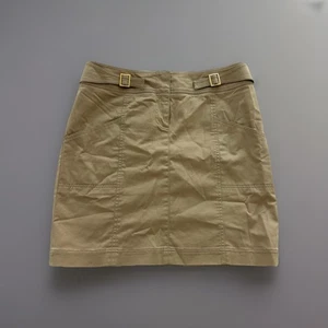 *Nuevo* VALE LA PENA Falda Elástica Caqui Tostada con Bolsillos Únicos Talla 12 - Imagen 1 de 4