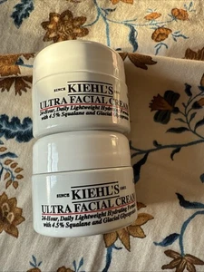 Lot of 2 Kiehl's Ultra Facial Face Cream Moisturizer -Travel/Sample Size 0.25oz - Picture 1 of 1