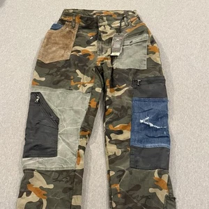 Jordan Craig Legacy Edition "Ross" Jeans Men's Size 46x34 Camo Patchwork NWT - Picture 1 of 13