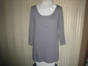 Mujer Ann Taylor Loft Cuello Redondo 100% Algodón Camiseta M Nueva Con Etiquetas - Imagen 1 de 4