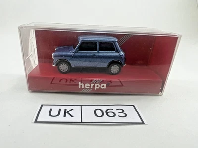 HERPA Mini Cooper Mayfair #031196 Blue Metallic H0 1:87 "SKU UK063" - Ref.  F007 - Image 1 of 4