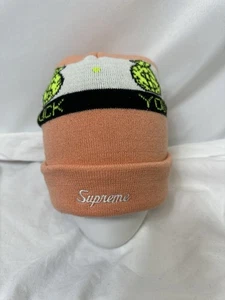 Supreme „Pay Me“ Beanie Peach. Herbst/ Winter Kollektion 2019 - Bild 1 von 6