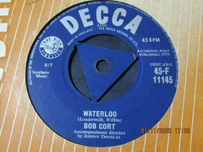 BOB CORT-WATERLOO-DECCA TRI - Image 1 of 2