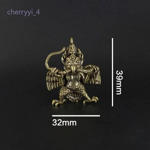 Gift Vintage Metal Copper Crafts Secretary Bird Desk Ornaments Copper Weighs 10g - Picture 1 of 2