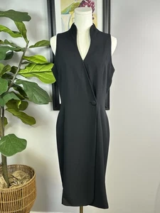 Vintage Marianna Bleistiftkleid Damengröße 10 vorne geknöpft ärmellos - Bild 1 von 14