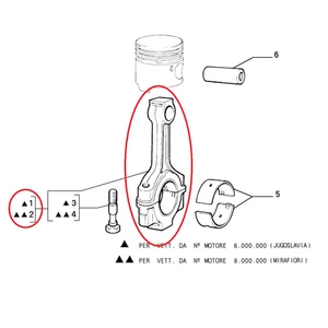 MOTORKURBEL FIAT PANDA - UNO ORIGINAL 7697781 - Bild 1 von 1