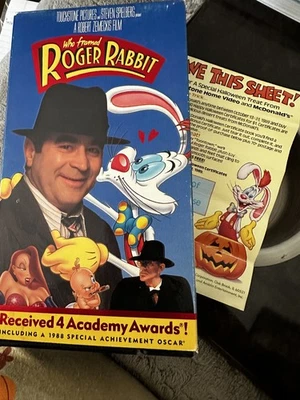 Vintage 1988 (1989 release) VHS Who Framed Roger Rabbit & 1989 McDonald’s Promo  - Image 1 of 4