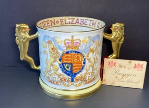 LG Paragon Loving Cup Reina Isabel II Coronación 2 de junio de 1953 Edición Limitada #569 - Imagen 1 de 23