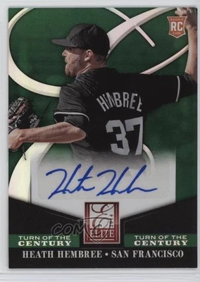 2014 Donruss Elite Signatures Turn of the Century Heath Hembree Rookie Auto RC - Image 1 of 2