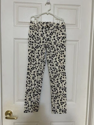 Pantalones de mezclilla para niña GapKids 1969 con estampado de guepardo, talla 10 regular, Foto 1 de 4
