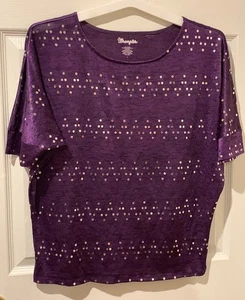 Top morado Wrangler mangas Dolman talla L - Imagen 1 de 2