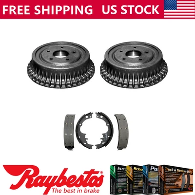 Задний комплект 9 дюймов тормозные барабаны и тормозные колодки для 1967-1972 Buick Skylark - Raybestos - Изображение 1 из 4