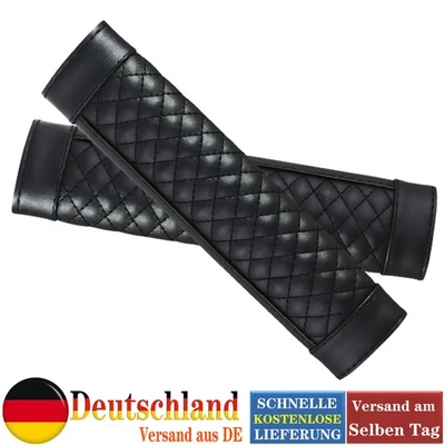 2x Gurtschoner Schwarz Gurtpolster Sicherheitsgurt Autogurt Gurtschutz Schoner - Bild 1 von 4