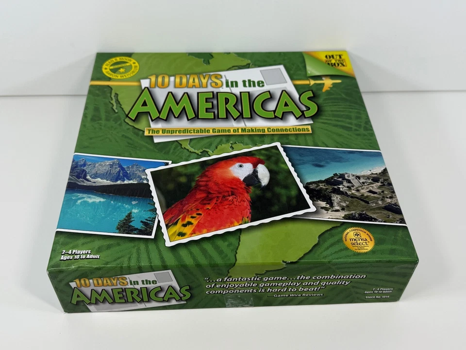 10 Days in the Americas Board Game Out of the Box 2010 Complete Read Description - Image 1 of 4