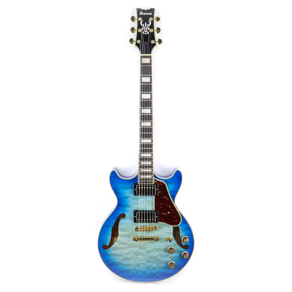 Ibanez Artcore  AM93QM Semi-Hollow Electric Guitar - Jet Blue Burst - Image 1 of 4