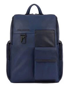 PIQUADRO mochila Finn Laptop Backpack Blu - Imagen 1 de 3