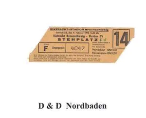 Ticket / Eintrittskarte  73/74   RL   E. Braunschweig - Heider SV - Bild 1 von 1