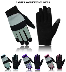 Guantes de trabajo de protección para damas mecánico comerciante agricultor jardinería hágalo usted mismo constructores - Imagen 1 de 15
