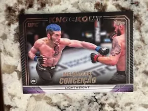 2024 TOPPS UFC KNOCKOUT ROOKIE CARD LIGHTWEIGHT MELQUIZAEL CONCEICAO #57 - Picture 1 of 1