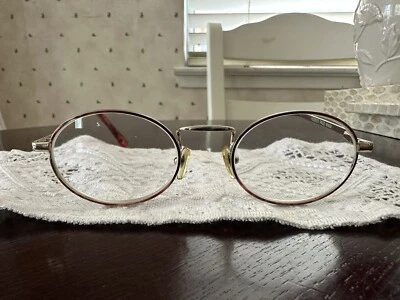 Винтажные женские очки Magnivision в металлической золотистой оправе H00605 страница новые с ценниками - Изображение 1 из 4