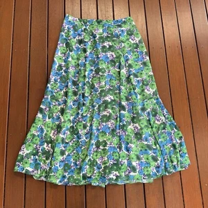 Whistles Size 12 Midi Skirt Floral Flowing Casual Cocktail - Picture 1 of 8