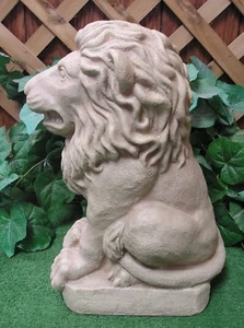 1658 Clásico Rey León Centinela Guardia Látex Producción Fibra de Vidrio Molde Hormigón - Imagen 1 de 4