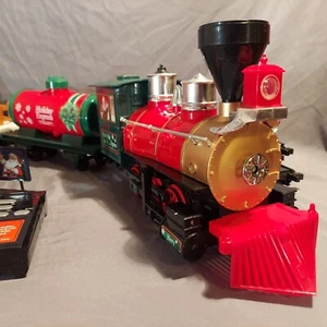 Ez-Tec North Pole Express Christmas Train Set - Snowman Car - Picture 1 of 14