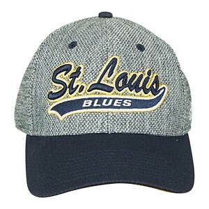 St. Louis Blues NHL adidas Unisex Grey/Navy Structured Flex Hat