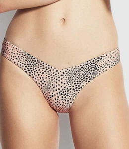 NWT $72 SEAFOLLY "SAFARI SPOT" PINK BLACK PRINT BRAZILIAN BIKINI BOTTOMS US 4 - Picture 1 of 5