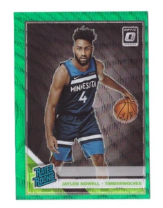 Donruss Optic JAYLEN NOWELL 2019/20 Green Wave Holo Prizm come nuovo RC Fanatics Set - Foto 1 di 1