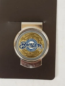 MLB Milwaukee Brewers Money Clip, NEW (Round Emblem) - Picture 1 of 1