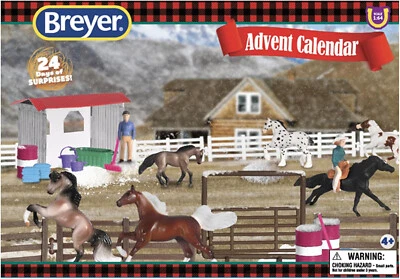 BREYER HORSES ADVENT CALENDAR 2024 MINI WHINNIES  HOLIDAY #700733 - Image 1 of 3