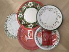 35+ Assorted Vintage Coated Paper Plates and Paper Doilies 18cm - 23cm Diameter