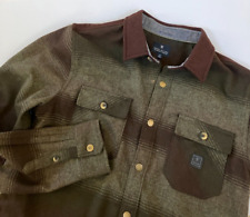 Roark Revival Nordsman Flannel Shirt Wool Blend Long Sleeve Shacket Mens Medium