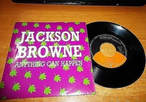 JACKSON BROWNE Anything can happen 7" SPAIN PROMO SINGLE VINYL UNIQUE COVER RARE - Picture 1 of 2