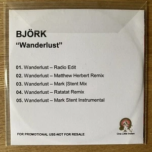Björk Wanderlust UK PROMO CDr Single RARE 2008 - Picture 1 of 5