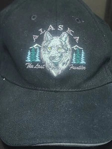 Vintage Alaska Northwest Embroidery Cap Hat The Last Frontier Wolf Nature - Picture 1 of 2