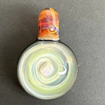 Hecho a mano Arte Vidrio Envestido Ópalo Colgante Borosilicato Murano Focal Cuentas Dije Foto 1 de 4