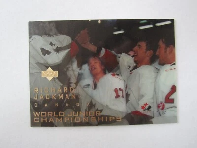 1996-97 Upper Deck Ice # 133 Richard Jackman Card (B75) Canada WJC Dallas Stars - Image 1 of 2