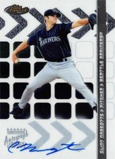 Clint Nageotte autographed baseball card 2002 Topps Finest Certified Rookie #104